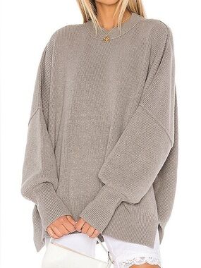 Free people easy street tunic grey size small